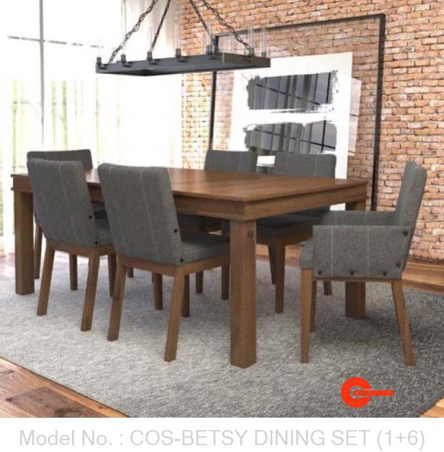 COS-BETSY DINING SET (1+6)